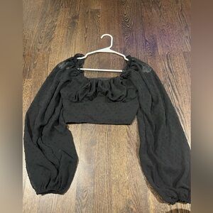 Square Neck Long Sleeve